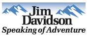 Jim Davidson Speaking of Adventure