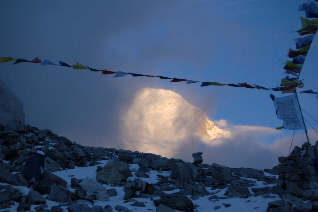 Cho Oyu & prayer flags Cho Oyu & prayer flags