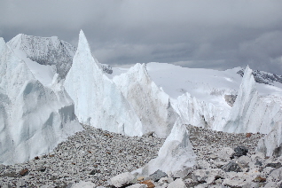 Ice pinnacles Ice pinnacles