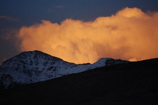 Sunset at 16,000'