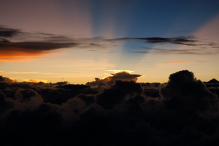 Sunset at 23,600 ft Sunset at 23,600 ft