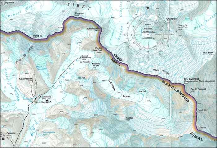 Everest Map. 