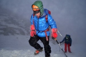 Rodney & Kristen climbing into the clouds